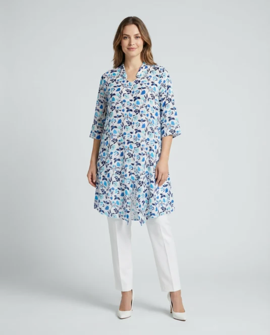 AC2132P Shirt jacket dress