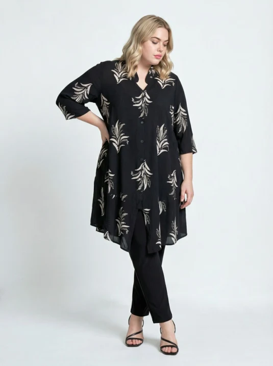 KT2132T Shirt jacket dress