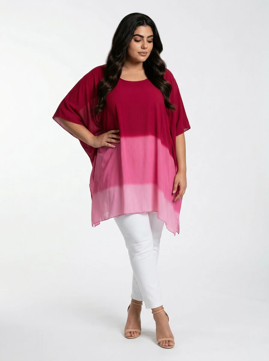 AA1755T Tunique Poncho gradation