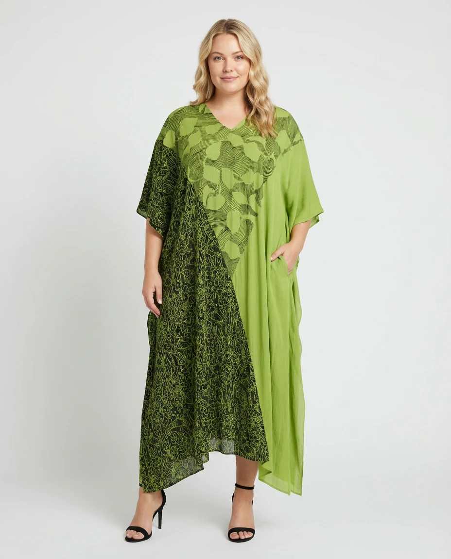 KT6206Pcom Dress Caftan