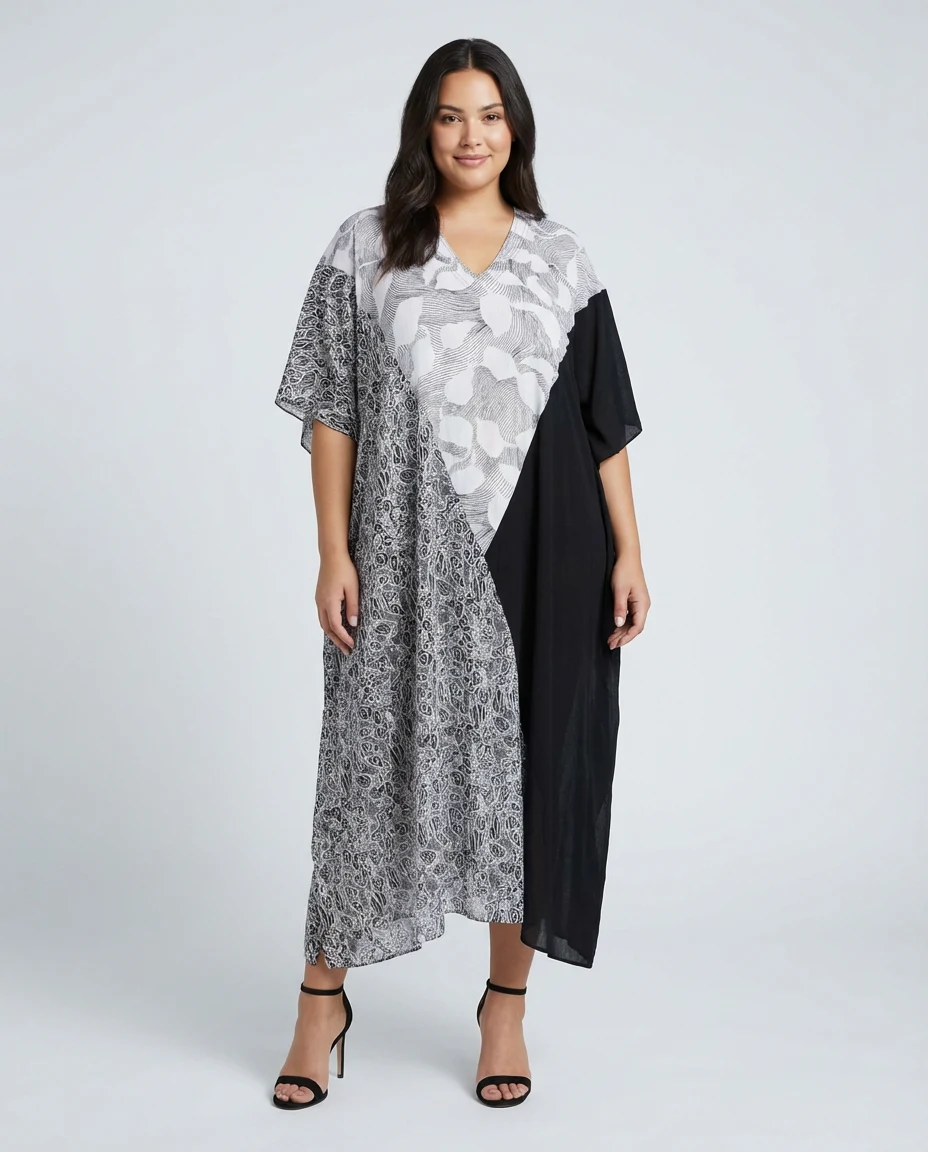 KT6206Pcom Dress Caftan