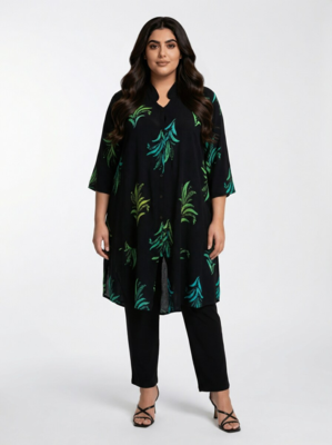 KT2132T Shirt jacket dress